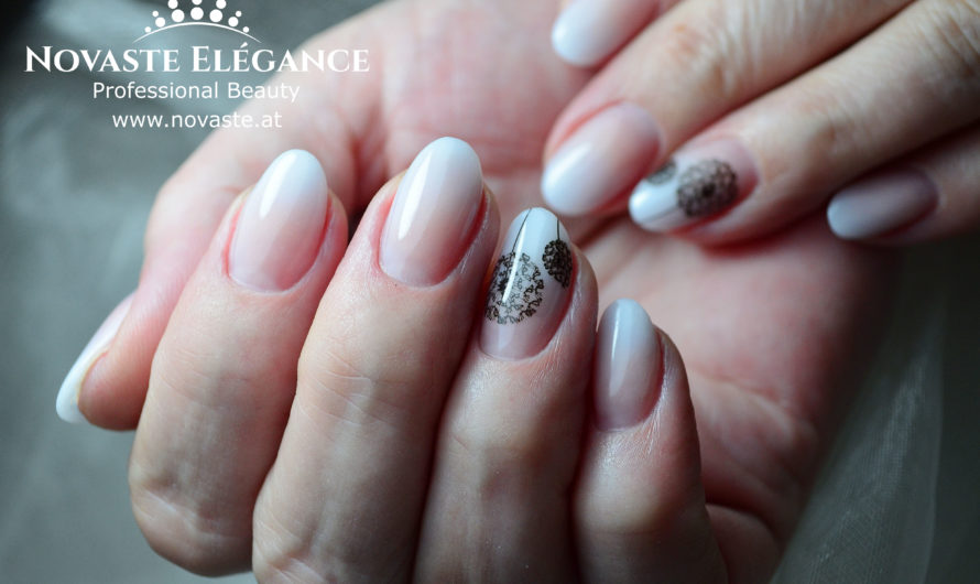 Acryl Babyboomer mit MSE Soft Salmon Powder und Magic Blue Liquid