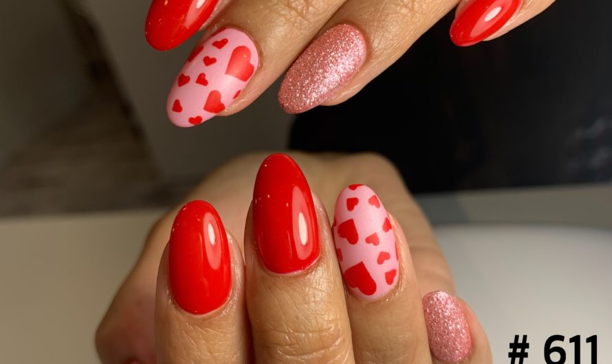 Fullcover Rot und Zuckerwatte Rosa mit Herzchen