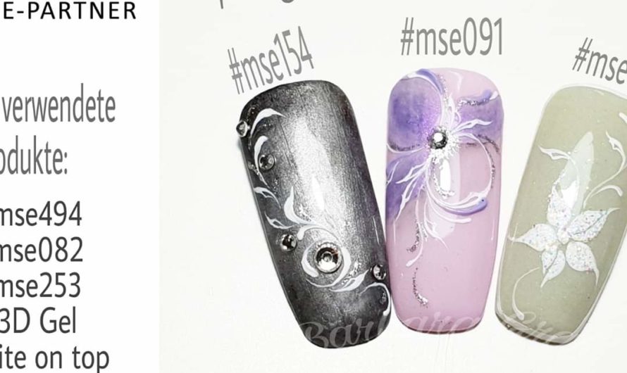 Filigrane Gelmalerei mit MSE Colorgel 154, 091, 253