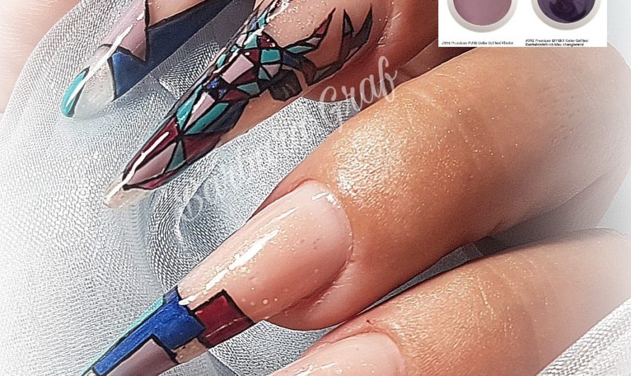 Acryl Pink Extension und MSE Farbgel Mix