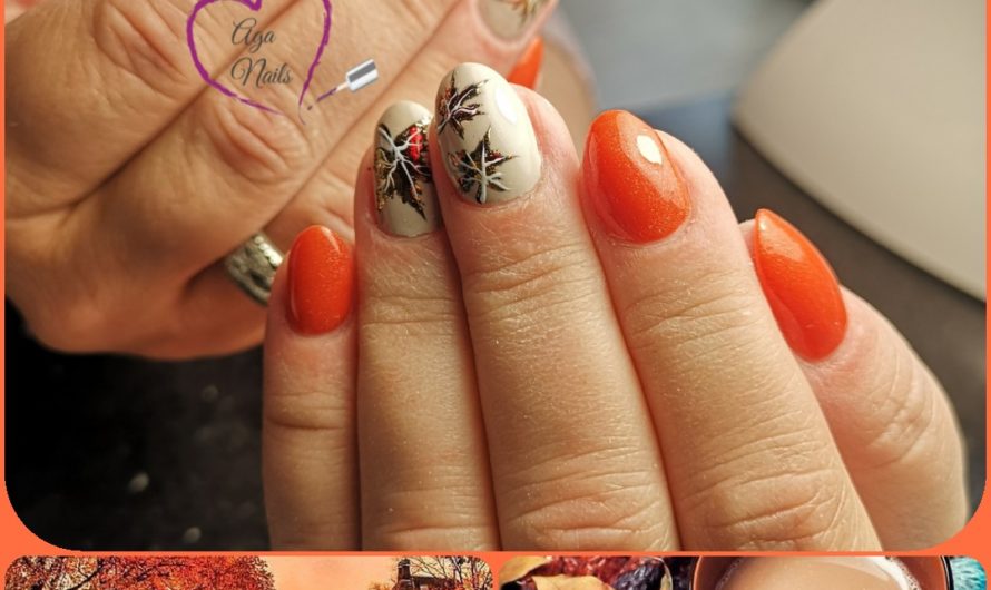 Schlichte Fullcover Herbst-Nägel MSE Farbgel 870