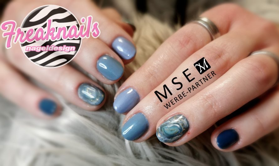 Farbverlauf mit blauem Steineffekt als Highlight