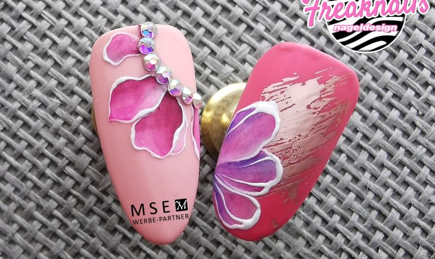 Blumendesign auf Tips