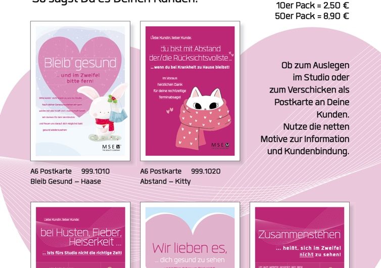Bleib‘ gesund! So sagst Du es Deinen Kunden
