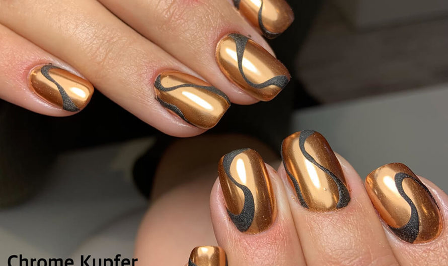 Chrome Kupfer Nails