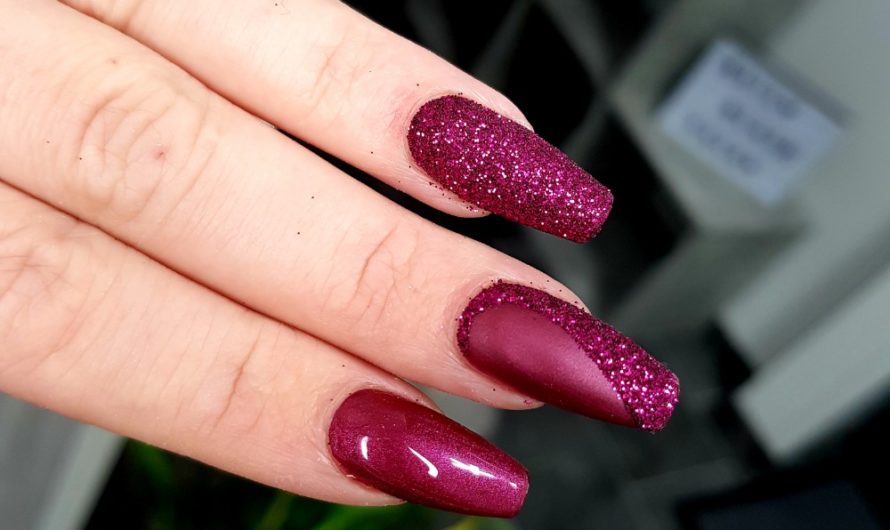 Violett mit Multiglitter