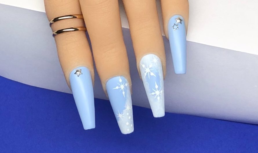 Farbgel #117 blau mit #980 getupft