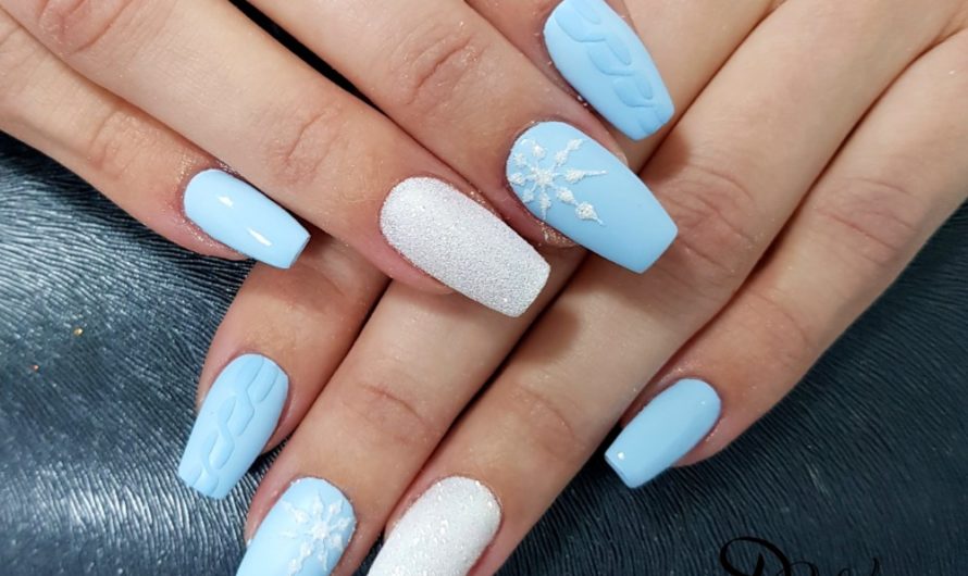 Winternailart #912 und French white