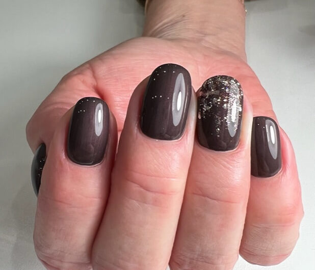 Colorgel #467 in einer Schicht aufgetragen