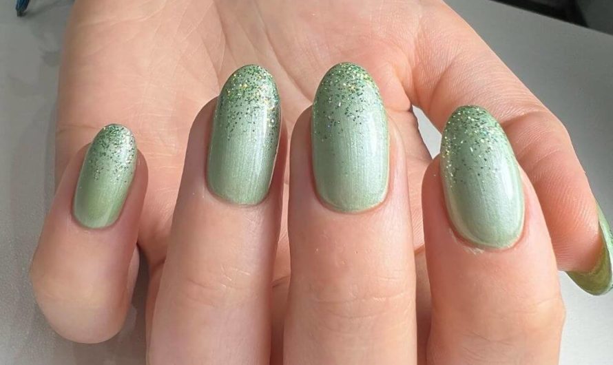 Colorgel #917 mit zartem Glitterverlauf