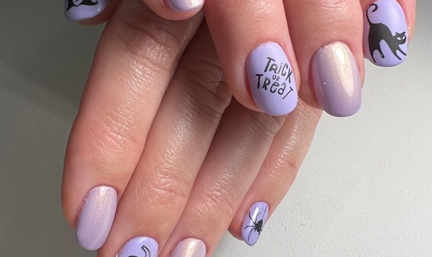 Halloween Nails, gestempelt