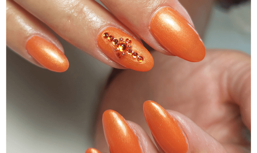 Orange Nails