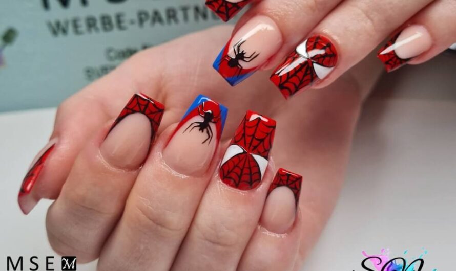 Spiderman Nails